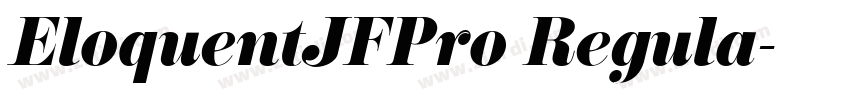 EloquentJFPro Regula字体转换